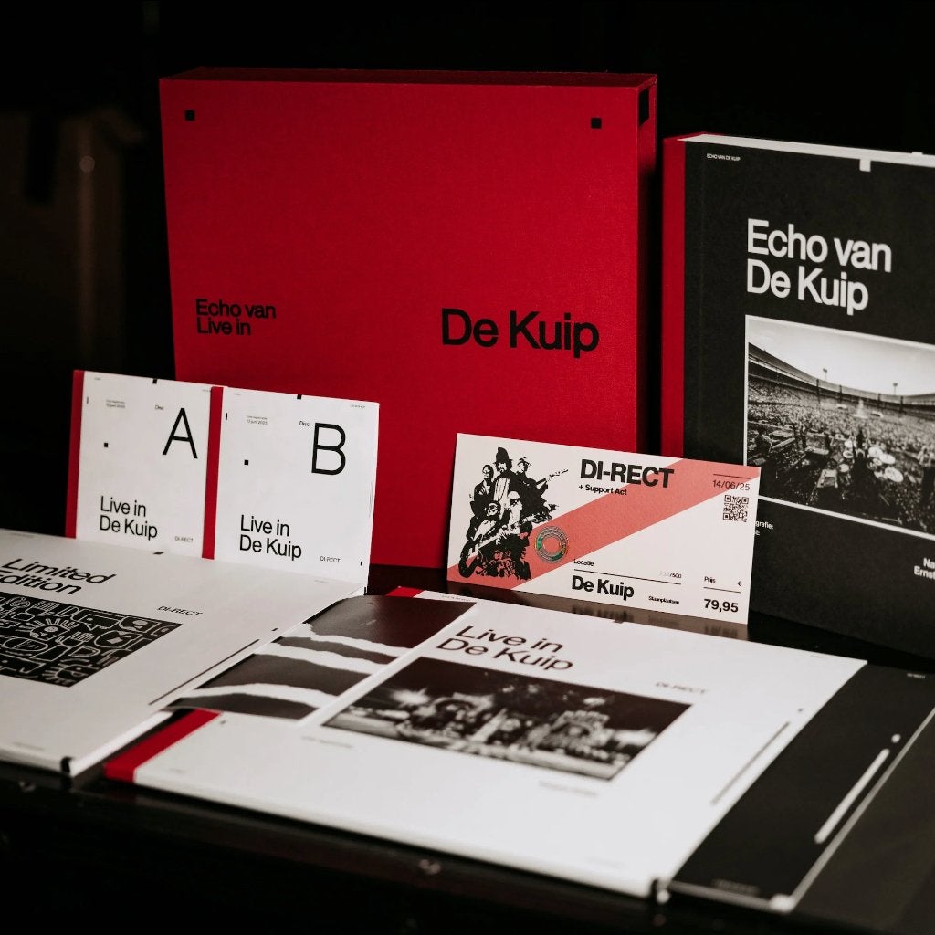 2Cd + Vinyl 2LP + Boek BoxSet Di-Rect De Kuip Live NIEUW, Ophalen of Verzenden, Nieuw in verpakking, Pop
