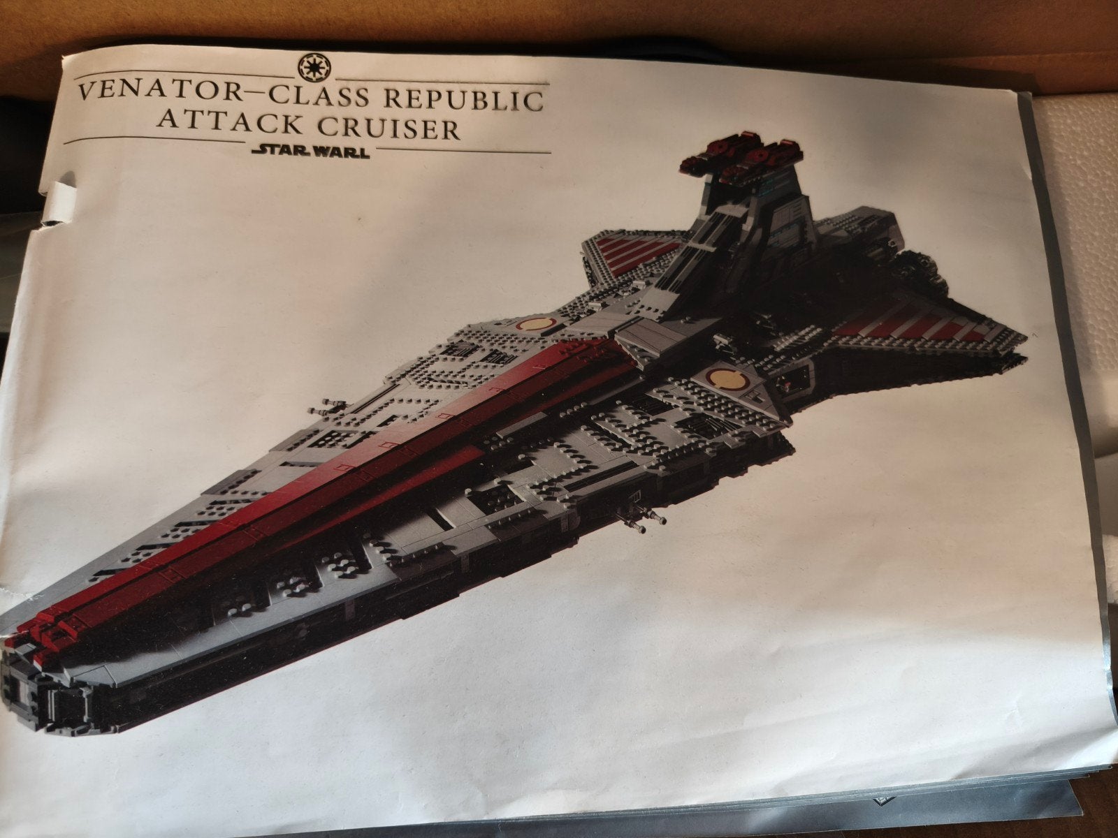 MOC Venator-Class Republic Attack Cruiser (niet officieel), Ophalen
