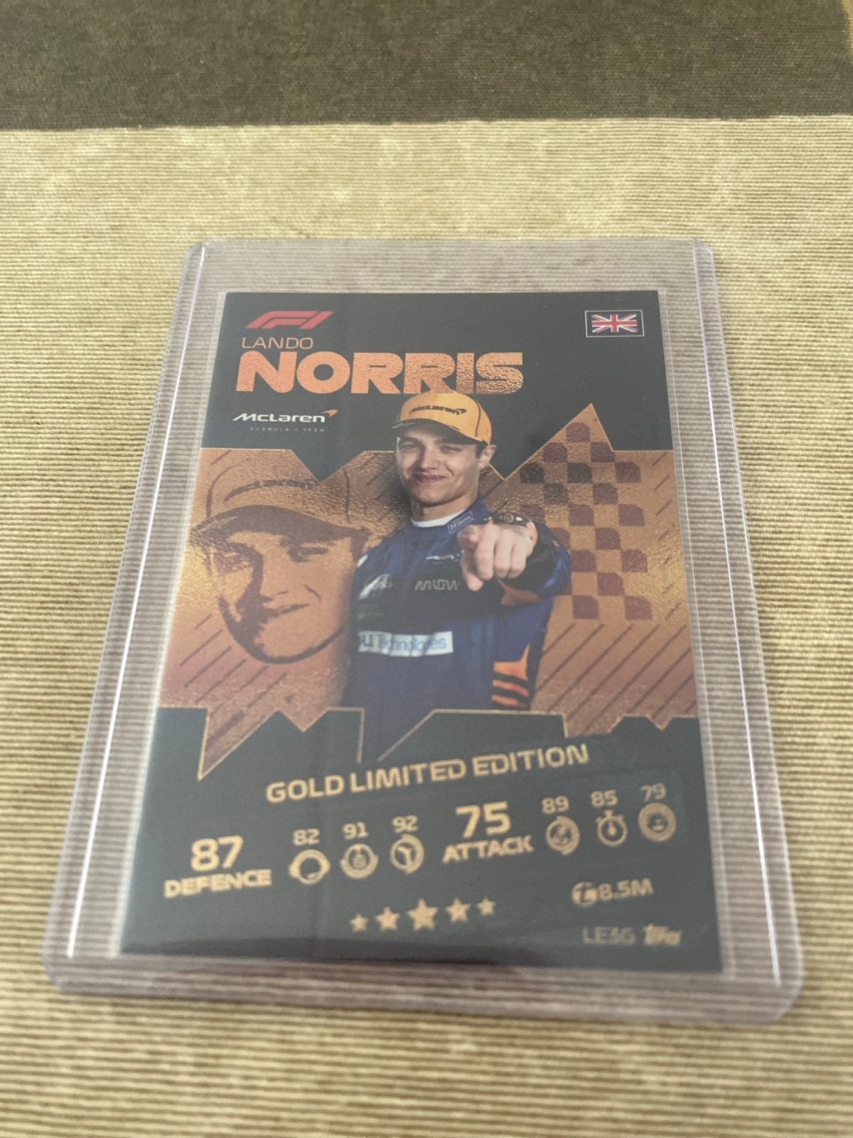 Lando Norris Gold Limited Edition Topps Turbo Attax 2021, Ophalen of Verzenden, Nieuw, Losse kaart