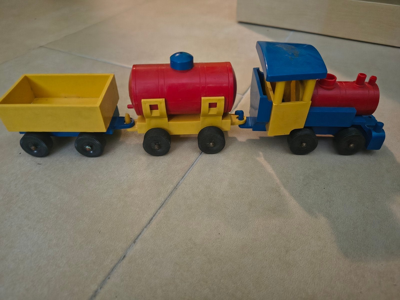 Vintage Speelgoedtrein Jean W. Germany - Driedelig, Ophalen of Verzenden, Gebruikt