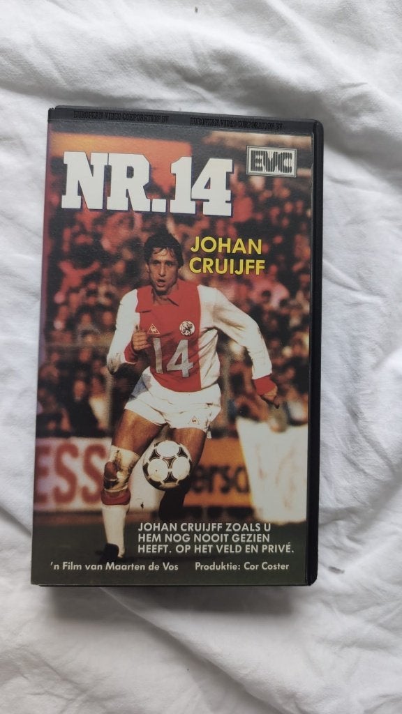 Johan Cruijff NR. 14 VHS, Cd's en Dvd's, Gebruikt, Documentaire, Alle leeftijden, VHS