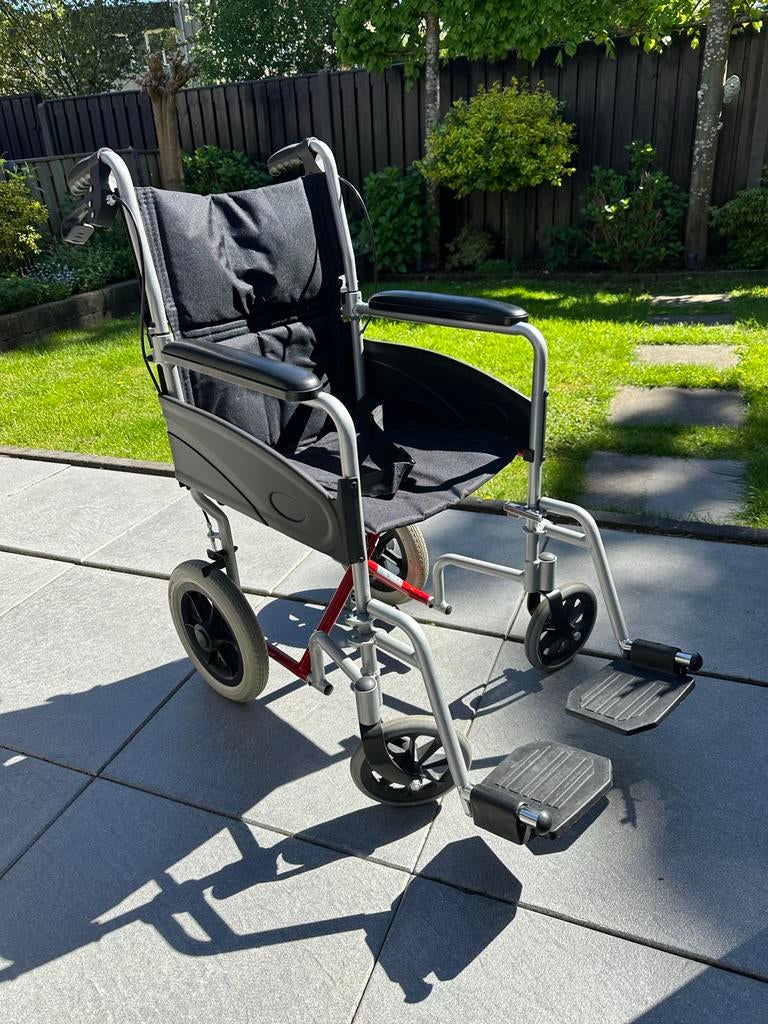 Rolstoel Excel Access lichtgewicht transport rolstoel, Ophalen of Verzenden, Inklapbaar, Gebruikt, Duwrolstoel