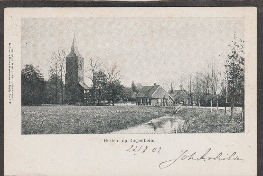 diepenheim  dorpsgezicht, Verzenden, Voor 1920, Gelopen, Overijssel