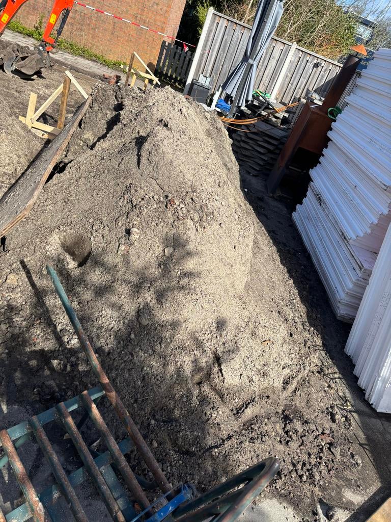 Gratis zwarte grond af te halen, Tuin en Terras, Zand, Ophalen, Gebruikt, Ophoogzand