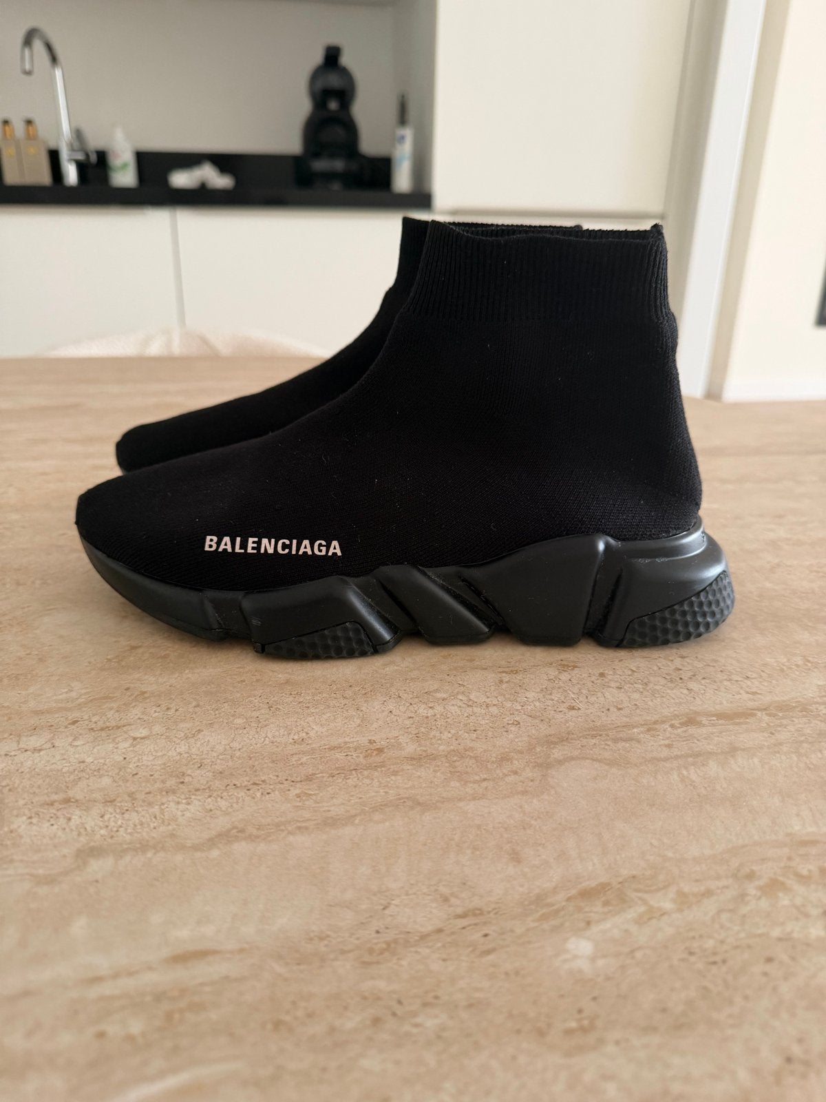 Balenciaga Speed Trainer sneakers maat 38, Ophalen of Verzenden, Zo goed als nieuw, Zwart, Sneakers of Gympen