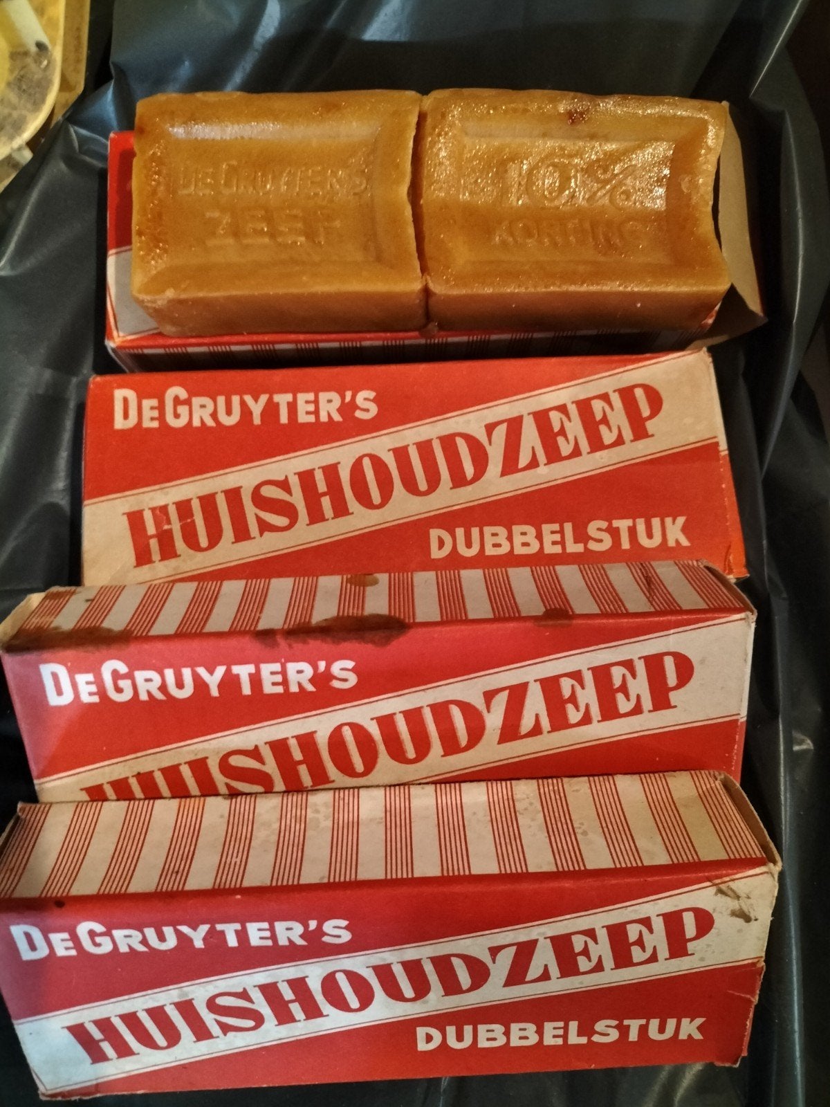 Vintage De Gruyter's Huishoudzeep Dubbelstuk - Ongeopend, Ophalen of Verzenden