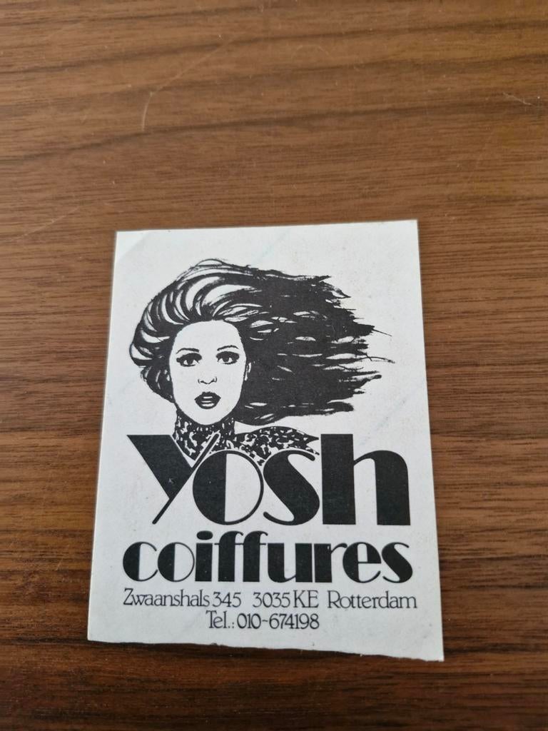 7864 Sticker Yosh Coiffures Rotterdam, Ophalen of Verzenden, Zo goed als nieuw