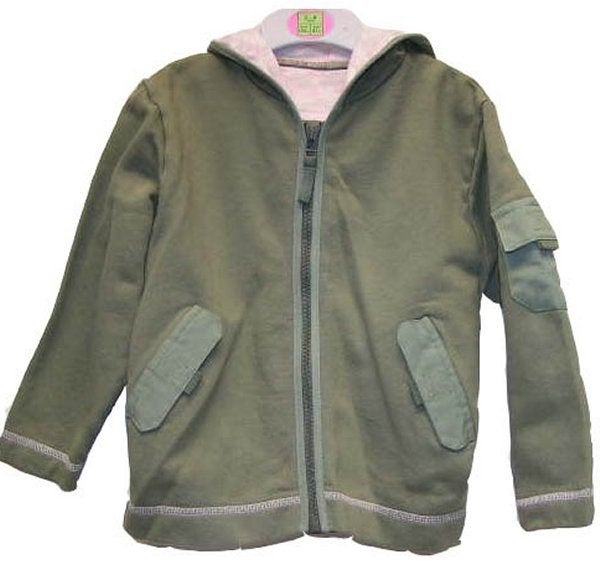 Maat 104 Groen hooded sweatvest NIEUW (3450), Meisje, Trui of Vest, Nieuw, Ophalen of Verzenden
