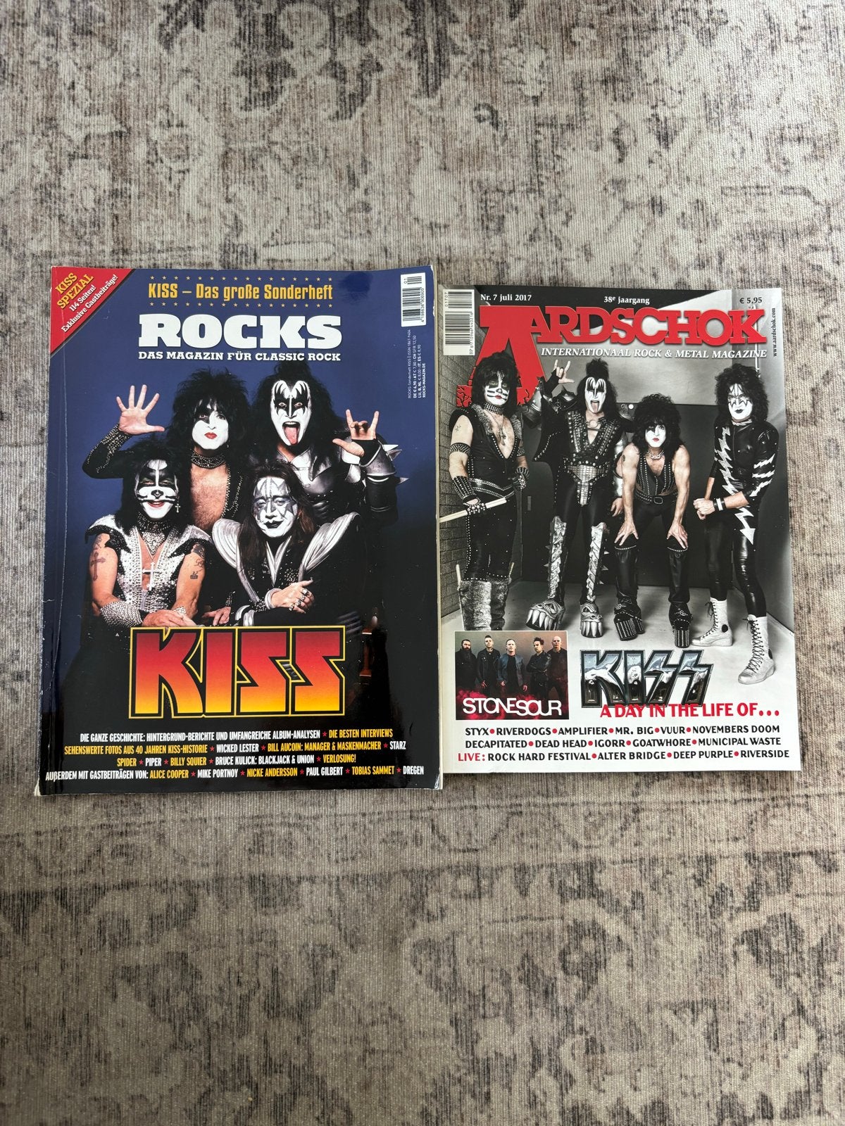 KISS Rocks & Aardschok Magazines - Muziek Tijdschriften, Ophalen of Verzenden, Zo goed als nieuw, Artiest