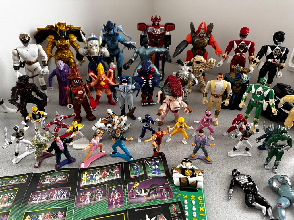 Grote partij vintage Bandai Mighty Morphin Power Rangers, Ophalen of Verzenden, Gebruikt