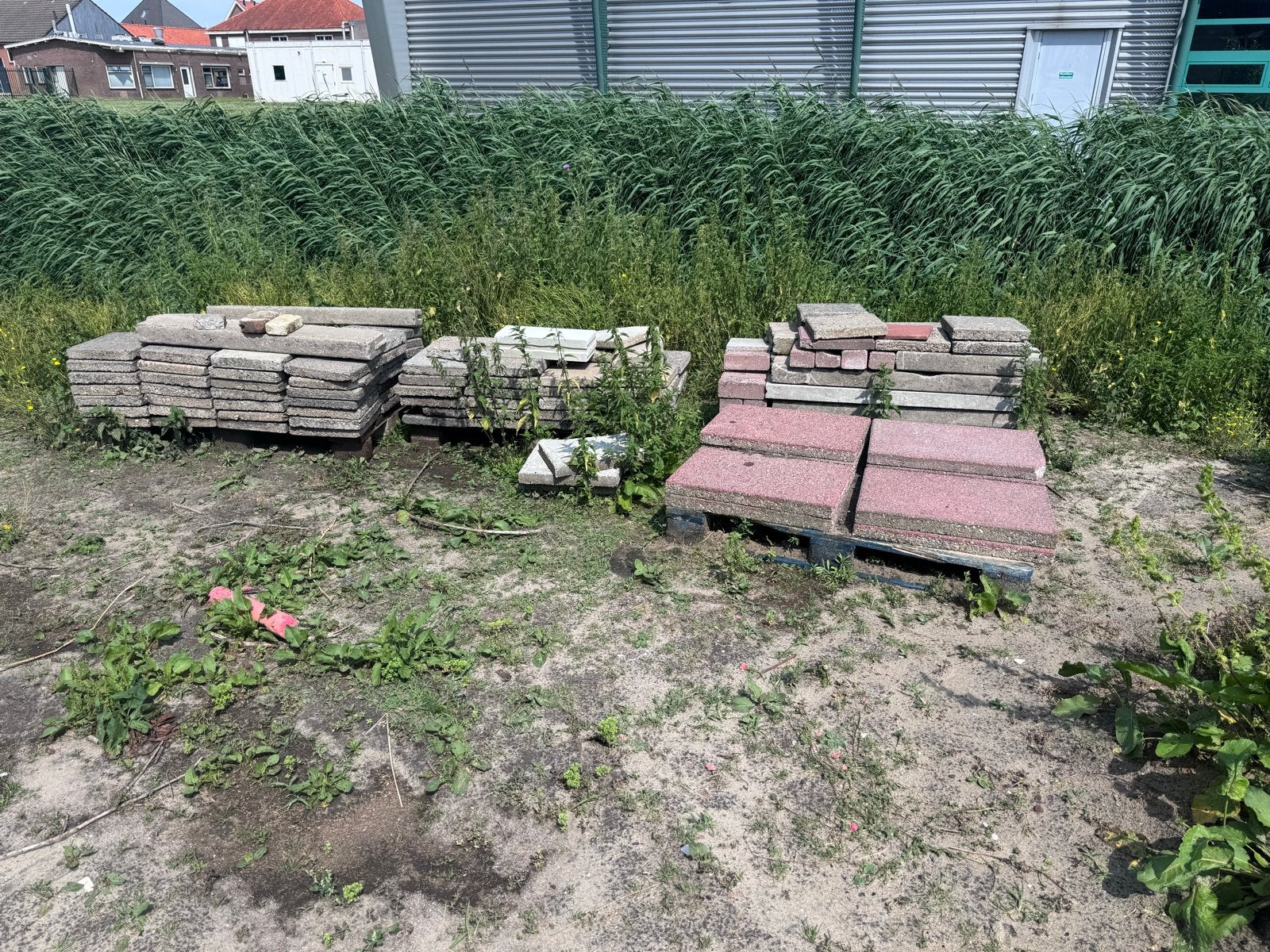 Diverse partij tuin tegels, Ophalen, Overige materialen, Gebruikt, 10 m² of meer