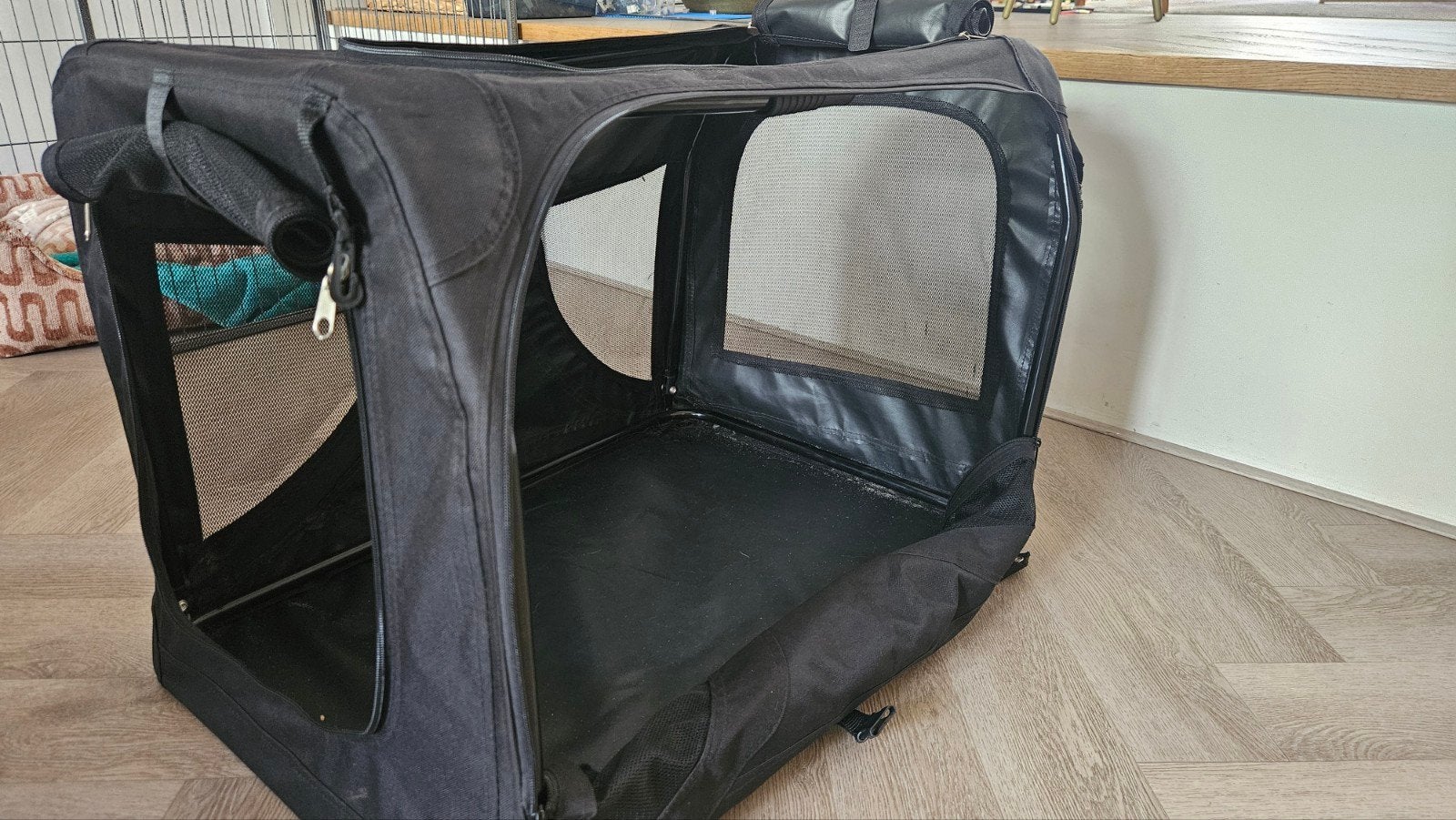 Reisbench met zij opening, Dieren en Toebehoren, Ophalen