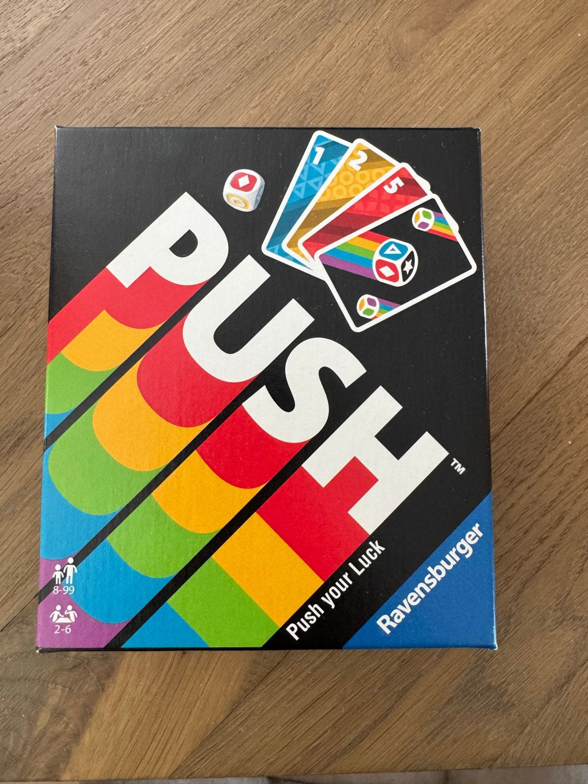 Push your Luck - Ravensburger kaartspel, Een of twee spelers, Ophalen of Verzenden, Zo goed als nieuw