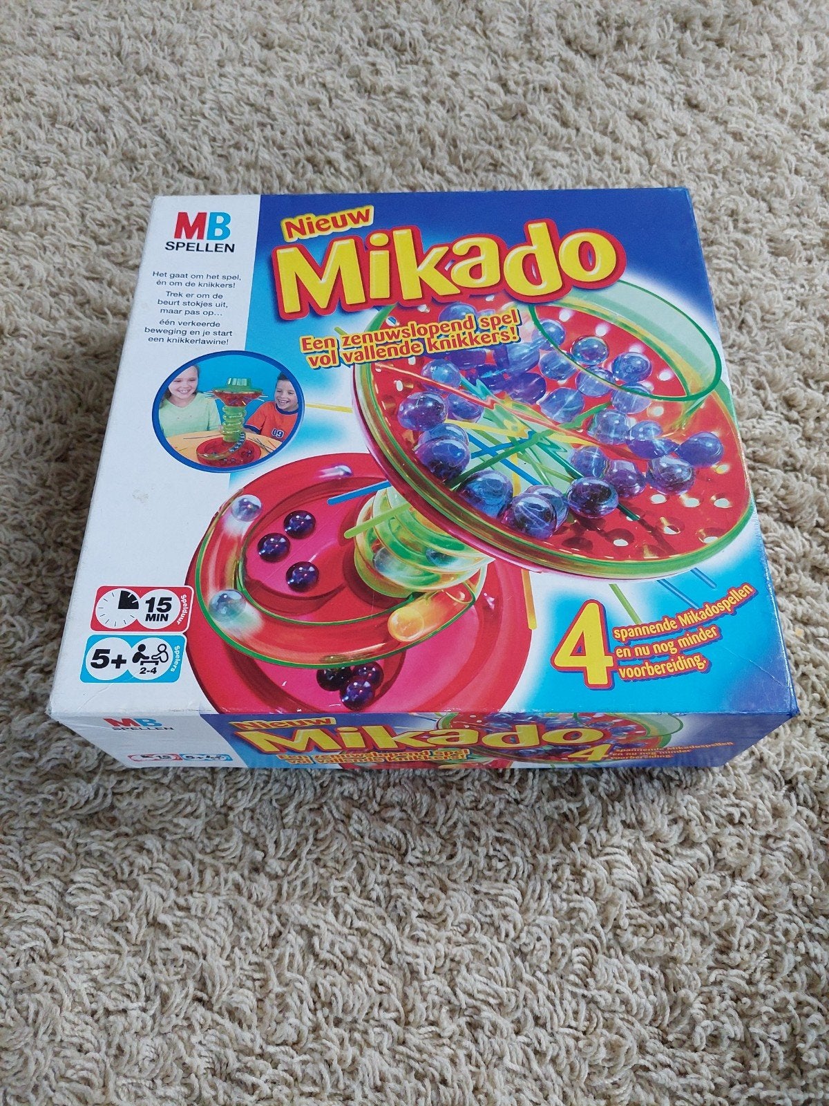 Mikado - Zenuwslopend spel vol vallende knikkers!, Hobby en Vrije tijd, Drie of vier spelers, Ophalen of Verzenden, Zo goed als nieuw