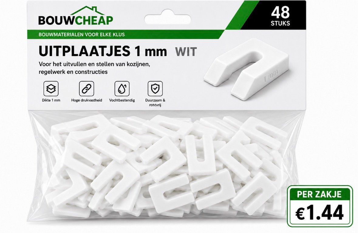 Uitvulplaatjes in klein verpakking, Ophalen of Verzenden, Nieuw, Minder dan 50 mm