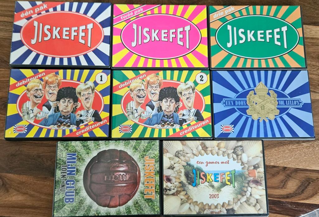 Jiskefet DVD Boxsets - Complete Collectie, Cd's en Dvd's, Cd's | Humor en Cabaret, Ophalen of Verzenden, Zo goed als nieuw, Boxset