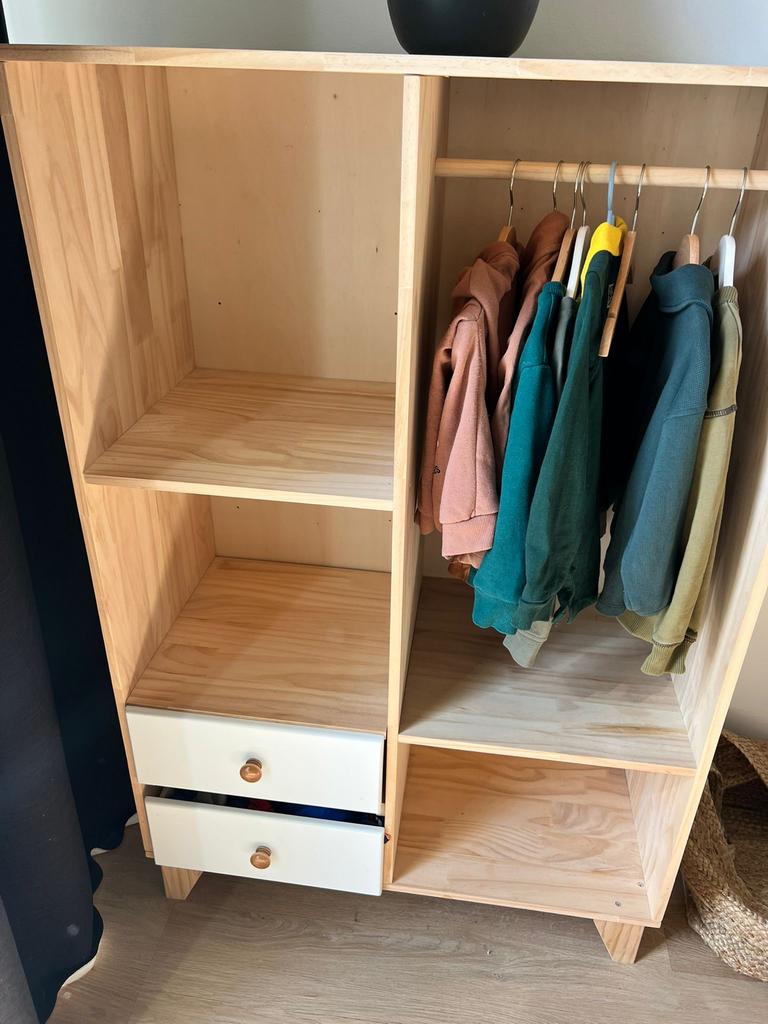 Montesorri Boxy Kids Houten Kast, Kinderen en Baby's, Kinderkamer | Commodes en Kasten, Ophalen, Gebruikt, Kast, 105 cm of meer