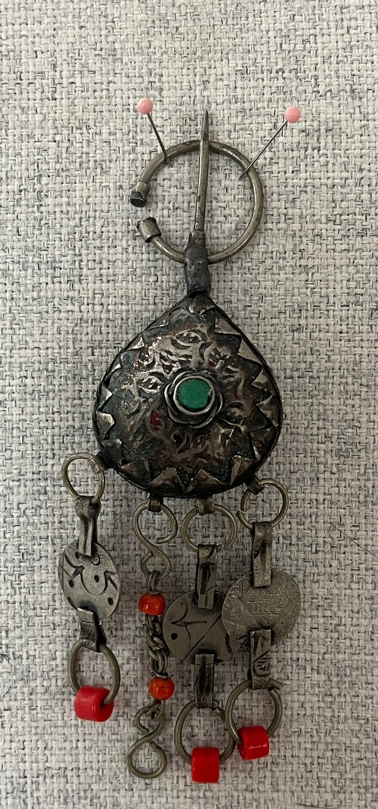Berber Fibula Sjaalspeld, Sieraden, Tassen en Uiterlijk, Ophalen of Verzenden, Zilver, Overige materialen