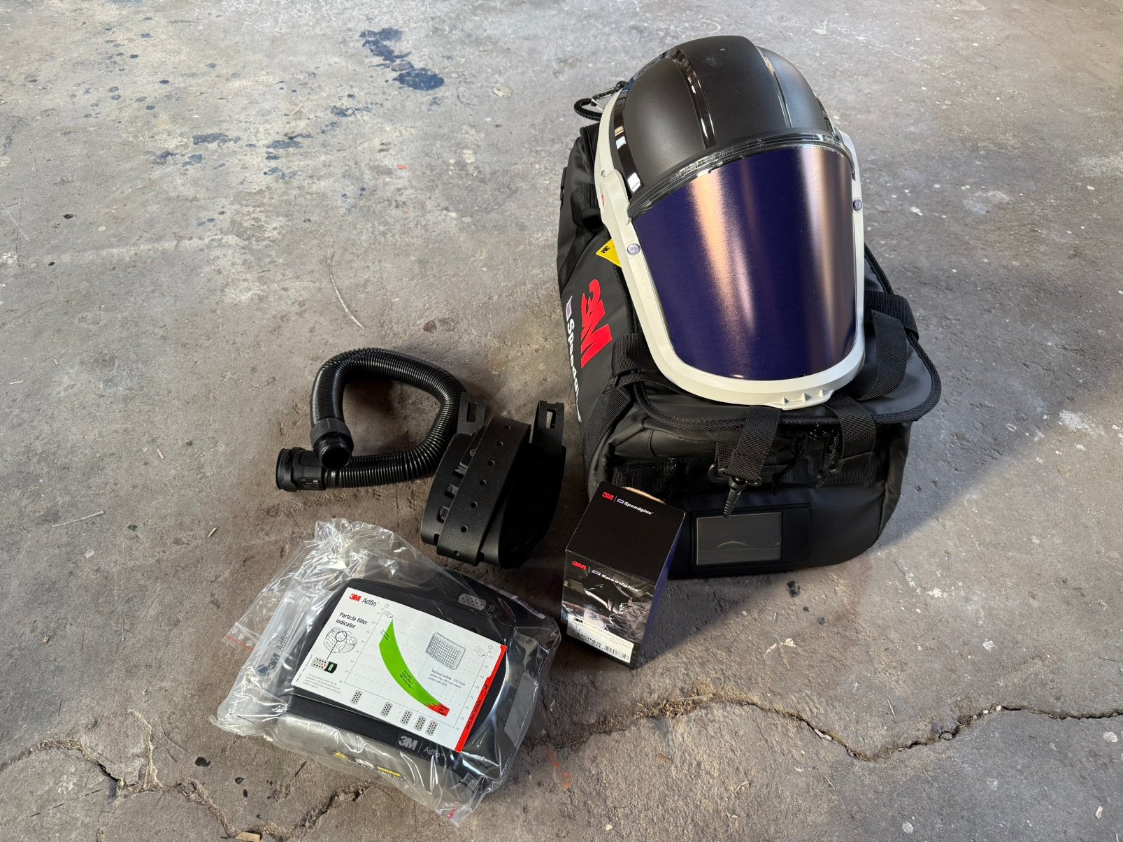 3m slijphelm versaflo M-307 nieuwe set ongebruikt, Ophalen of Verzenden, Nieuw
