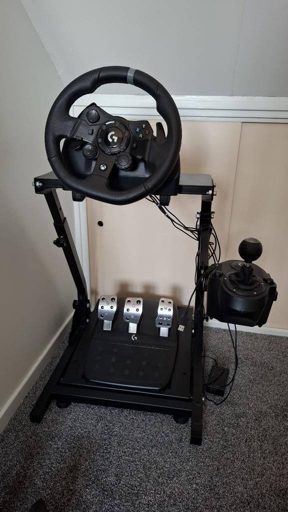 Logitech G920 Stuur + Pedalen + Shifter + Wheelstand ZGAN, Spelcomputers en Games, Spelcomputers | Xbox | Accessoires, Zo goed als nieuw