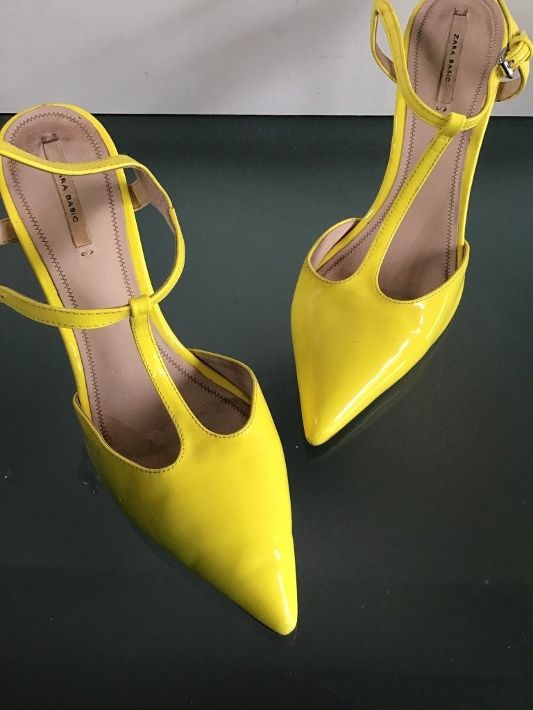 Zara hakken 39 | knalgeel & sexy | Gratis verzenden, Verzenden, Zara, Geel, Schoenen met hoge hakken