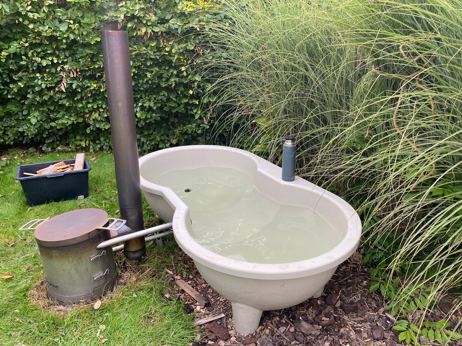 Hottub, houttub, Dutchtub Weltevree - 2 personen, Ophalen, Gebruikt, Pomp, Vast