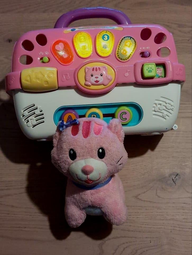 VTech v tech verzorg & leer reismand zgan kitten kat, Ophalen of Verzenden, Zo goed als nieuw, 6 maanden tot 2 jaar