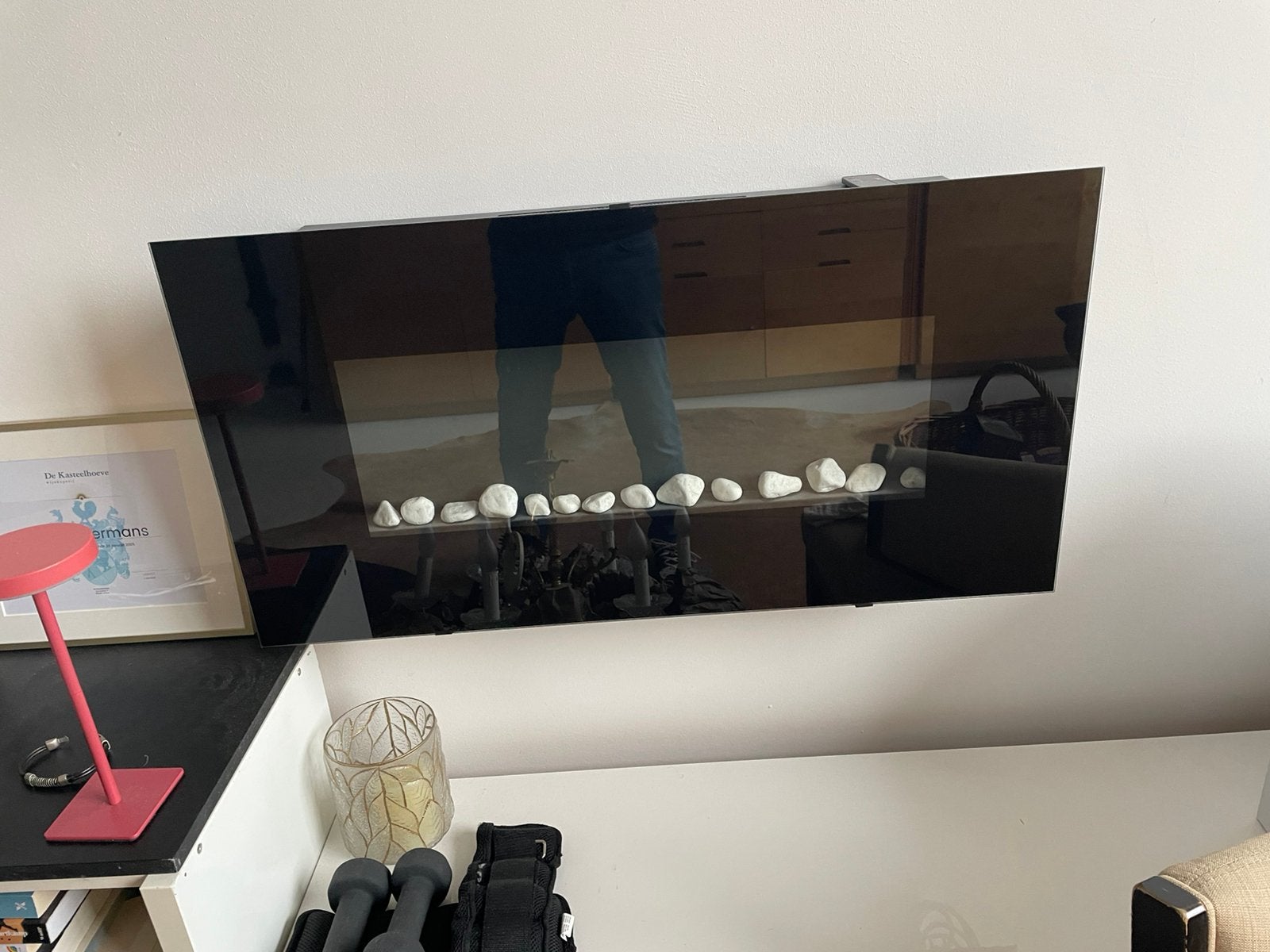 Electrische sfeerhaard, Ophalen, Zo goed als nieuw, Hangende haard, Elektrische haard