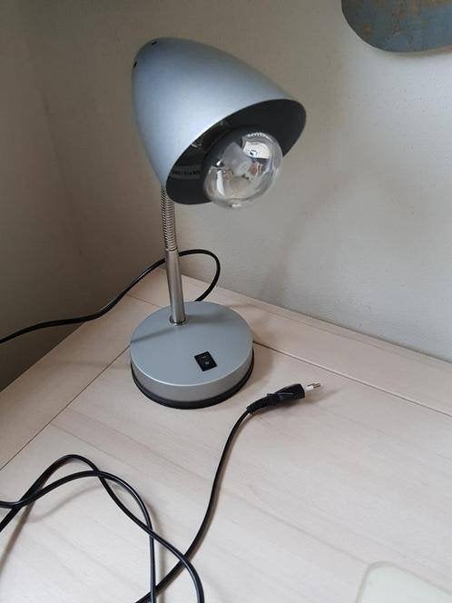 Bureaulamp grijs, Verzenden, Zo goed als nieuw