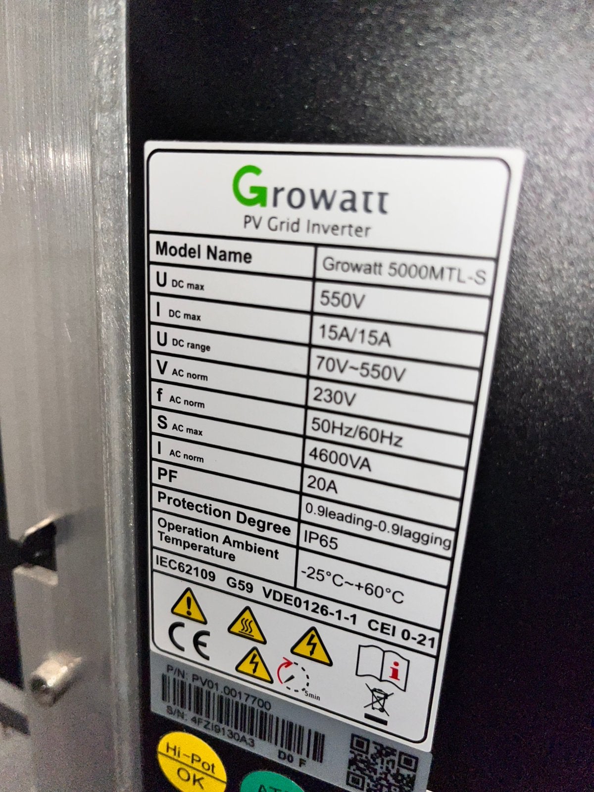 Gebruikte grohwatt omvormer, Doe-het-zelf en Verbouw, Zonnepanelen en Toebehoren, Ophalen of Verzenden, Gebruikt, Compleet systeem