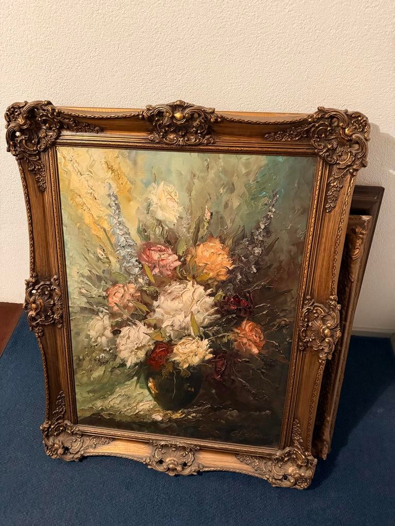 Bloemenstilleven van Gerardus Johannes Ernens (1935-2020), Antiek en Kunst, Ophalen of Verzenden