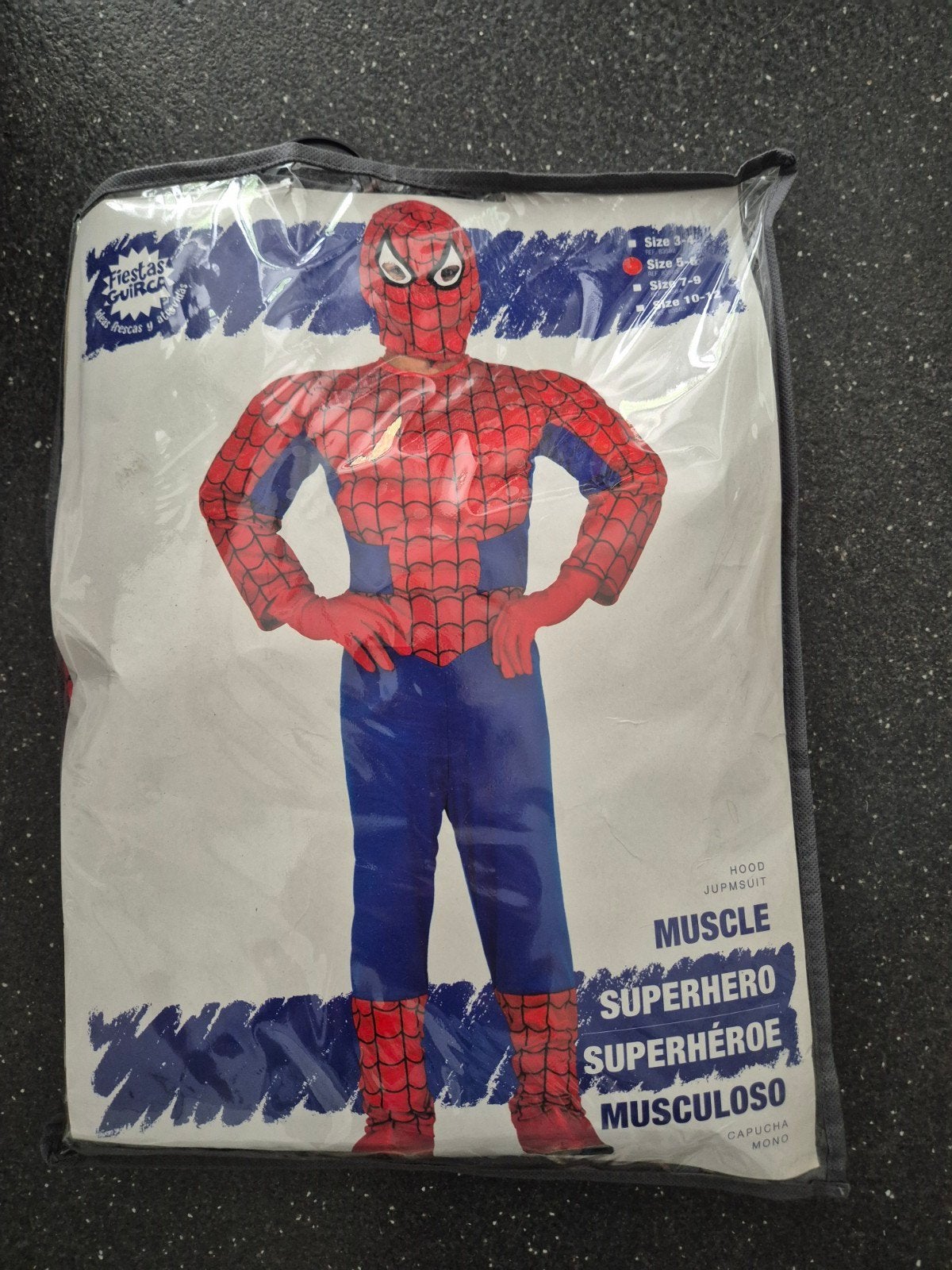 Spiderman Verkleedpak - Maat 5-6 jaar (110-116), Ophalen, Gebruikt, 110 t/m 116, Jongen