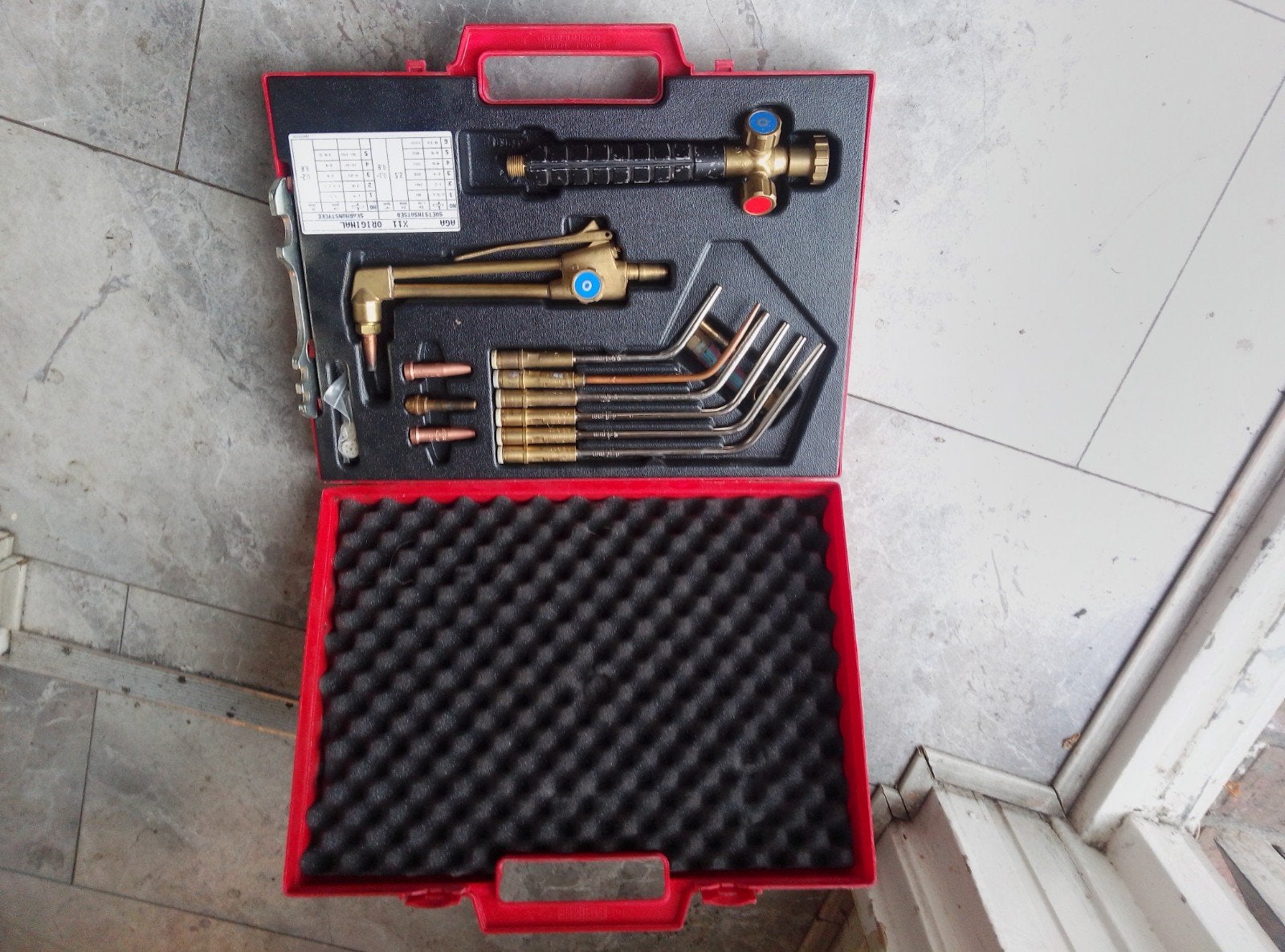 AGA X11 Original - gasslas- en snijset,, Ophalen, Gebruikt