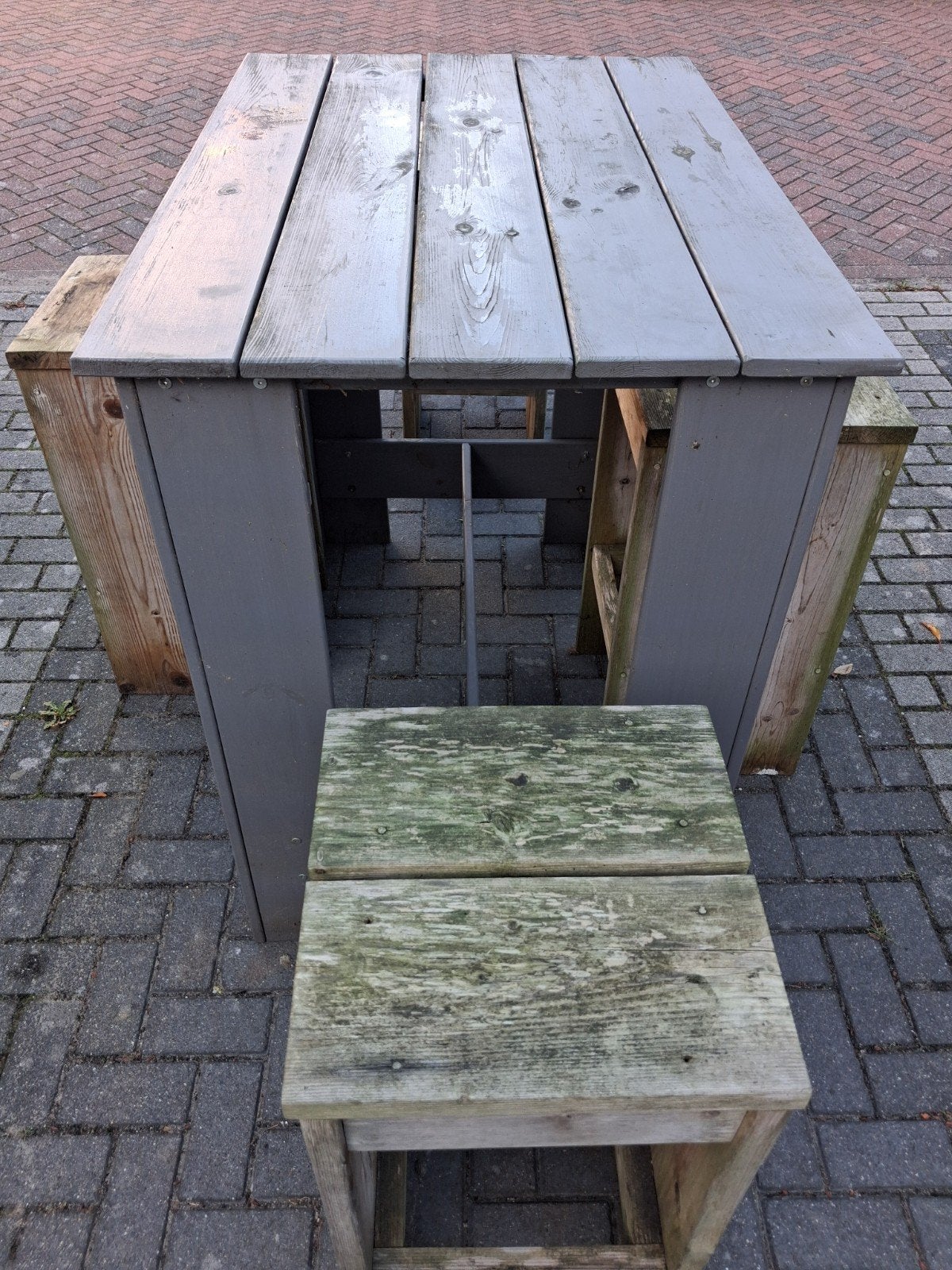 Bar set, Ophalen, Gebruikt, Rechthoekig, Hout