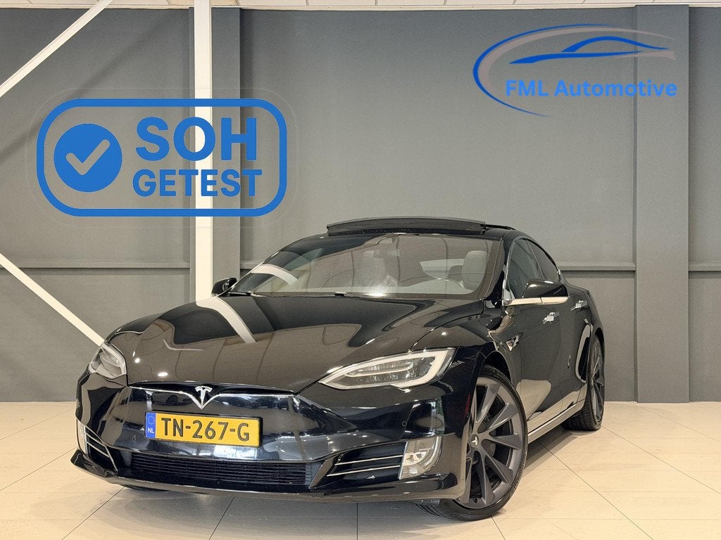 Tesla Model S 75D Base | Panorama dak | SOH 84% | Leder |, Auto's, Tesla, Stof, Gebruikt, Model S, Automatische klimaatregeling