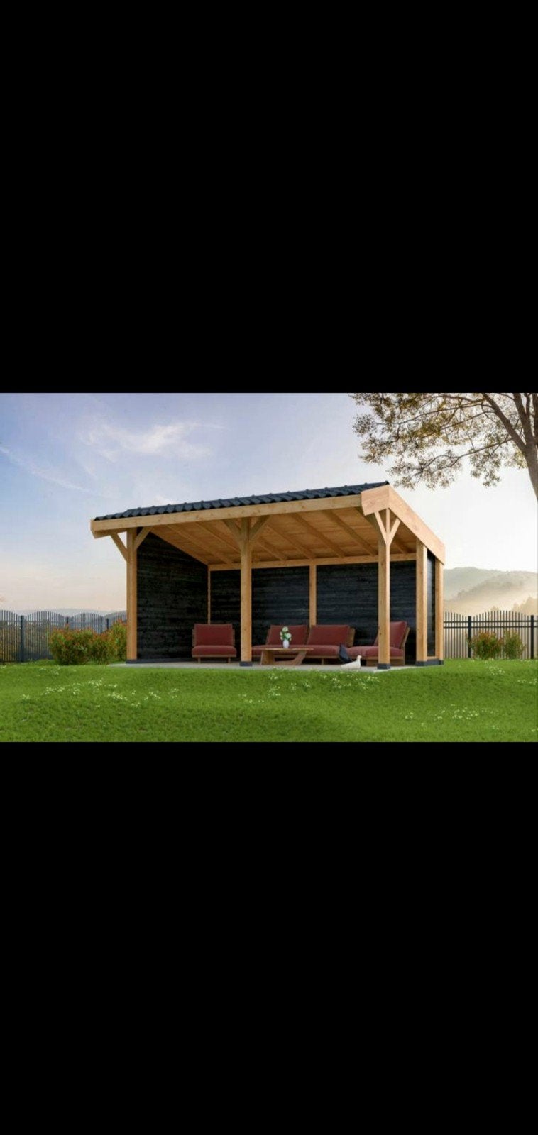 Nieuwe kapschuur incl bevestiging materiaal, Tuin en Terras, Tuinhuizen, Ophalen, Nieuw, Minder dan 250 cm, Zonder ramen