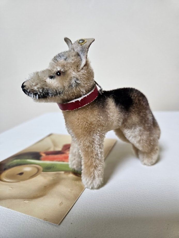 Steiff hond hondje Duitse herder oud herdershond beer, Antiek en Kunst, Antiek | Speelgoed, Ophalen of Verzenden