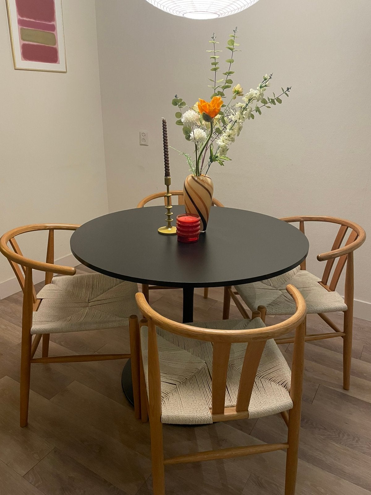 Ronde tafel, Ophalen, 100 tot 150 cm, Rond, Zo goed als nieuw