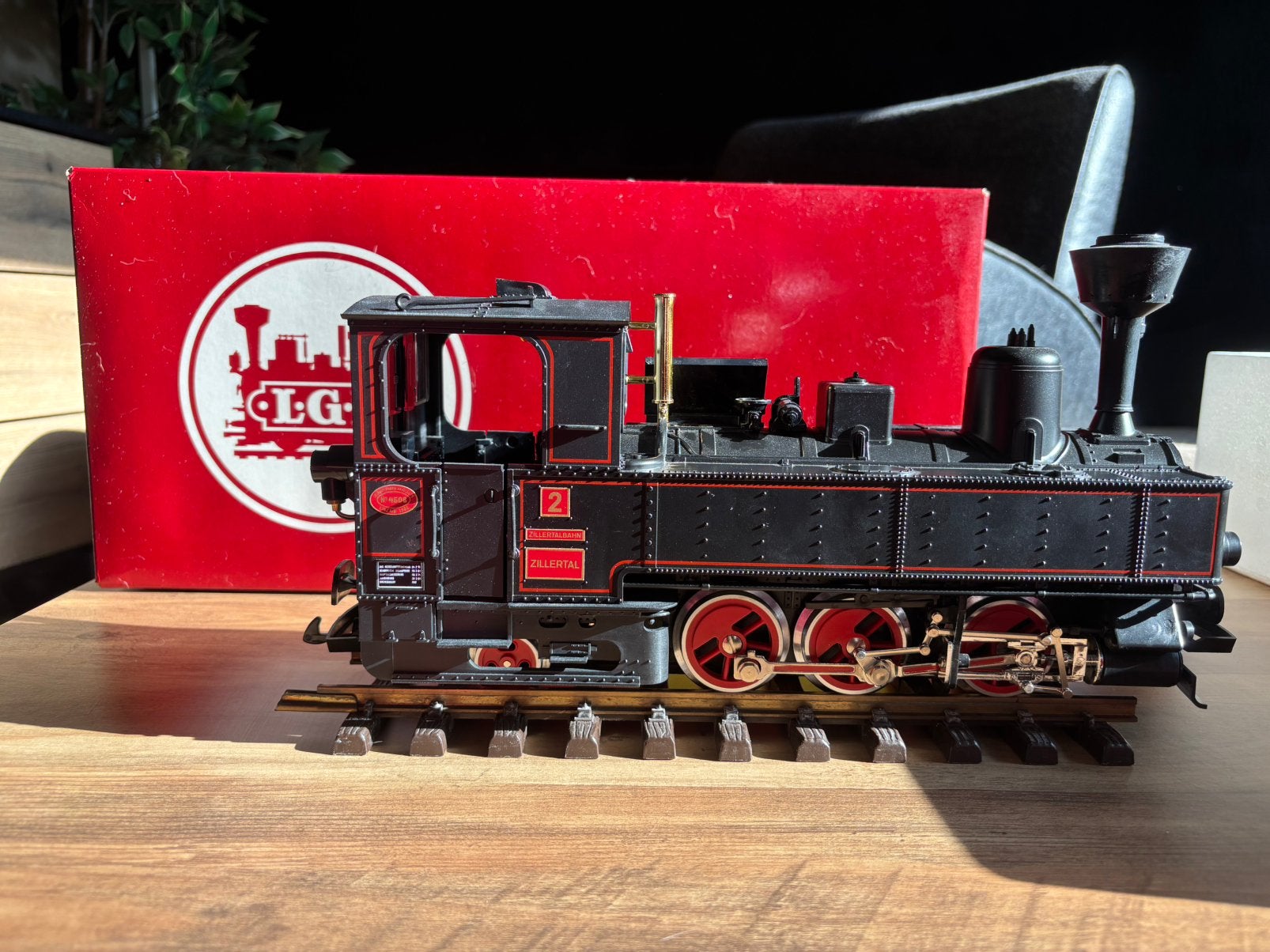 Lgb - stoomlocomotief - zillertalbahn 2071 D, Ophalen, Zo goed als nieuw, LGB, Gelijkstroom