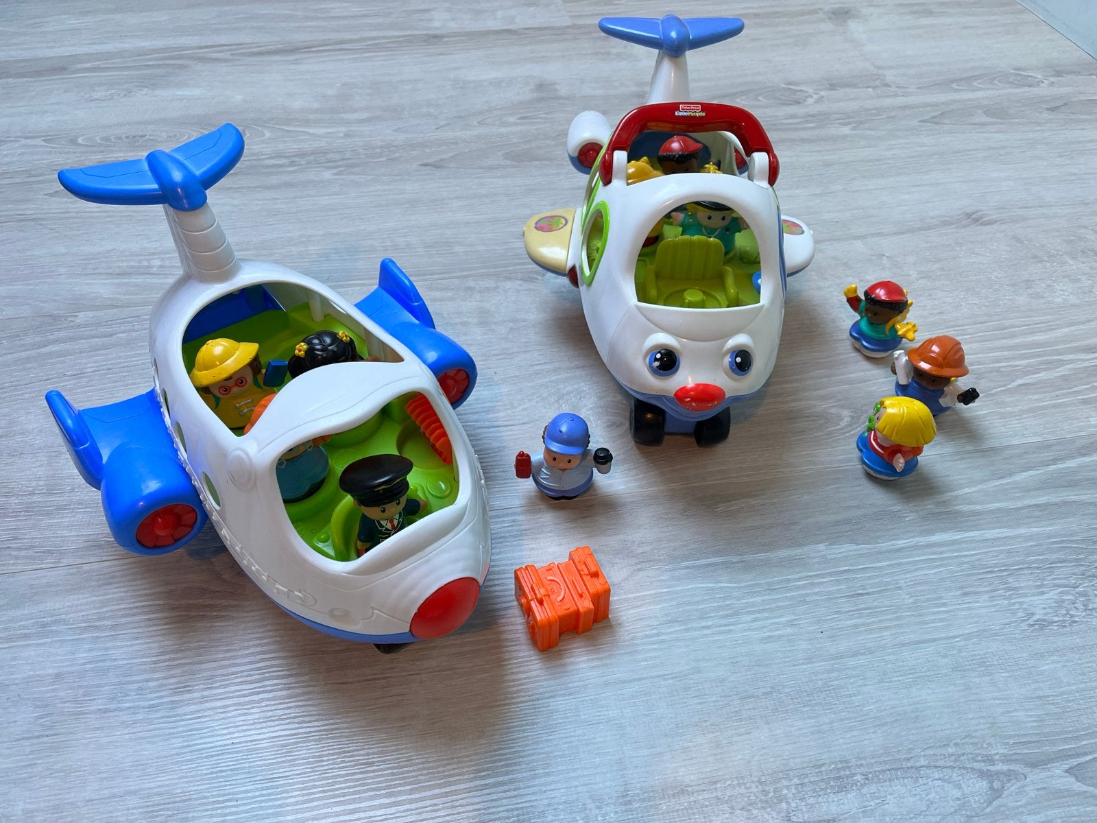 Fisher-Price Little People Vliegtuigen en Brandweerwagens, Ophalen of Verzenden, Gebruikt