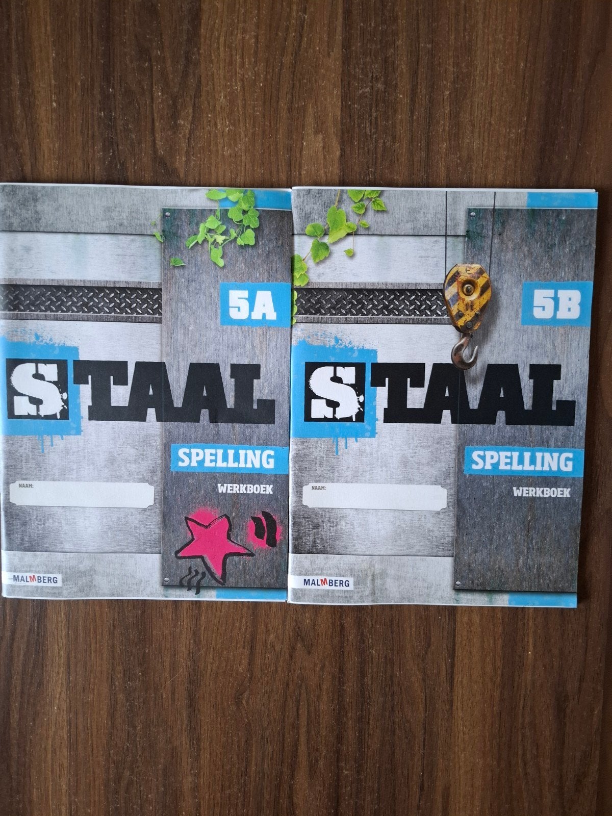 Staal Spelling Werkboek 5A en 5B - Malmberg, Ophalen of Verzenden, Zo goed als nieuw, Nederlands, Malmberg