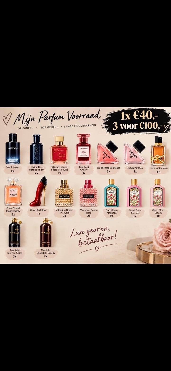 Luxe Parfums - Dior, Tom Ford, Prada, Gucci & meer!, Ophalen of Verzenden, Zo goed als nieuw