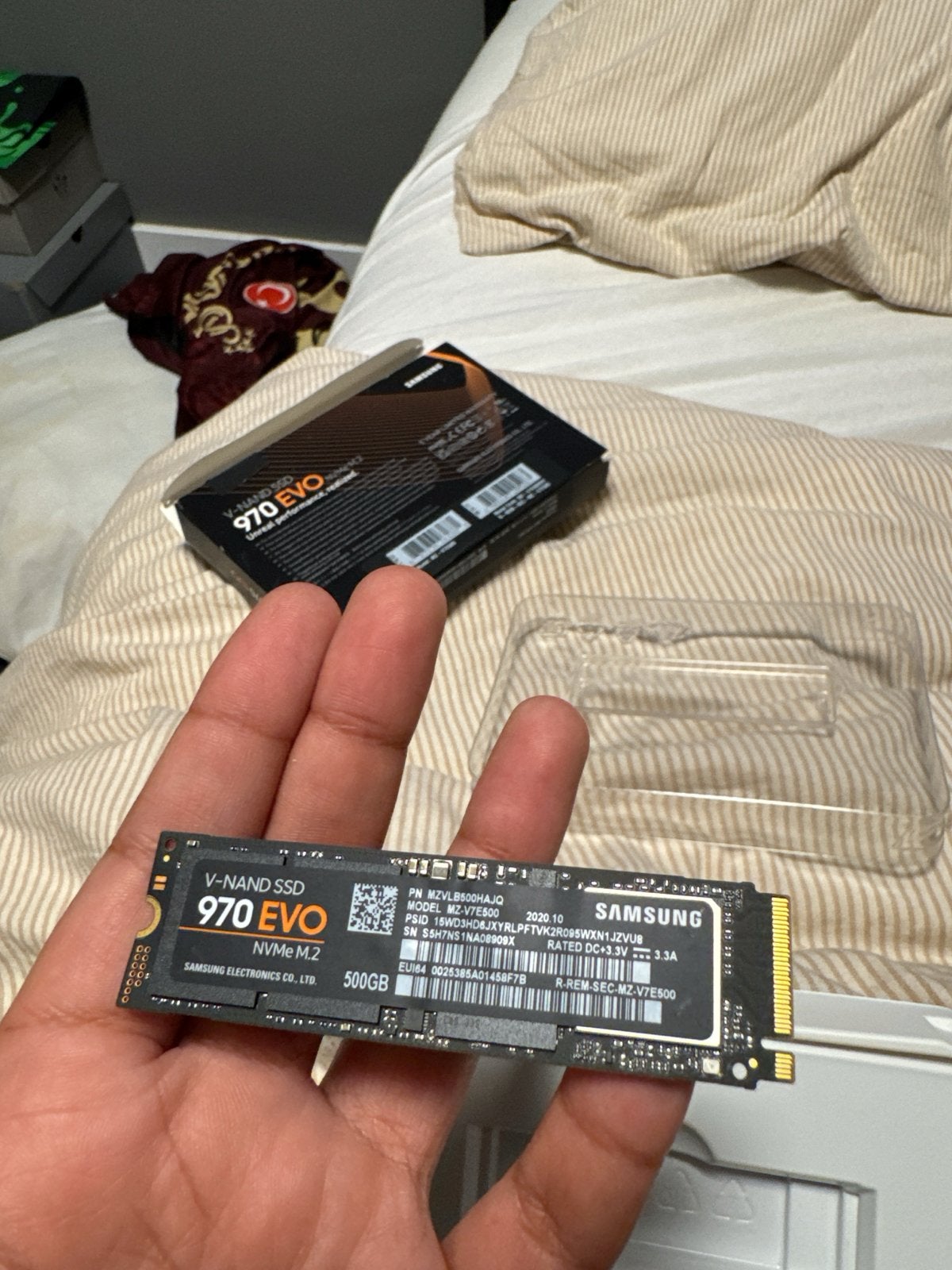 Samsung 970 EVO NVMe M.2 SSD 500GB - Nieuw in doos, Computers en Software, Harde schijven, Ophalen, Intern, Server, Nieuw