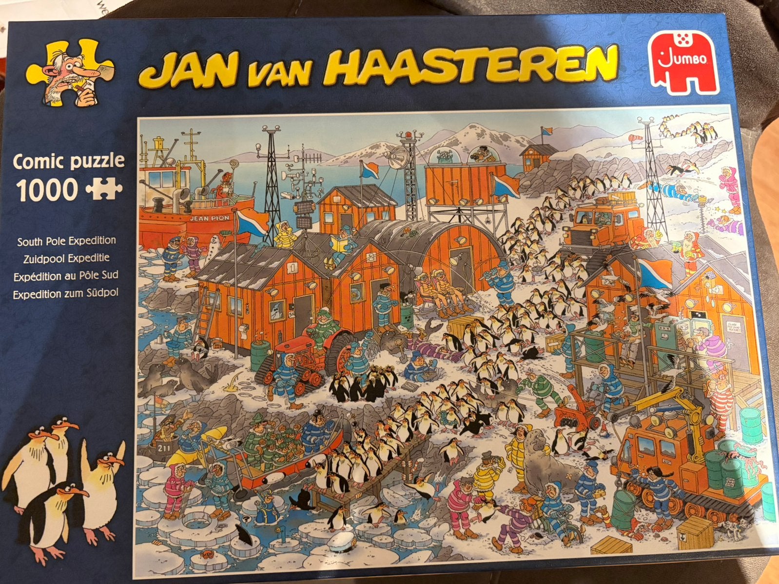 Puzzel Jan van Haasteren Zuidpool Expeditie 1000 stukjes, Ophalen of Verzenden, 500 t/m 1500 stukjes, Gebruikt, Legpuzzel