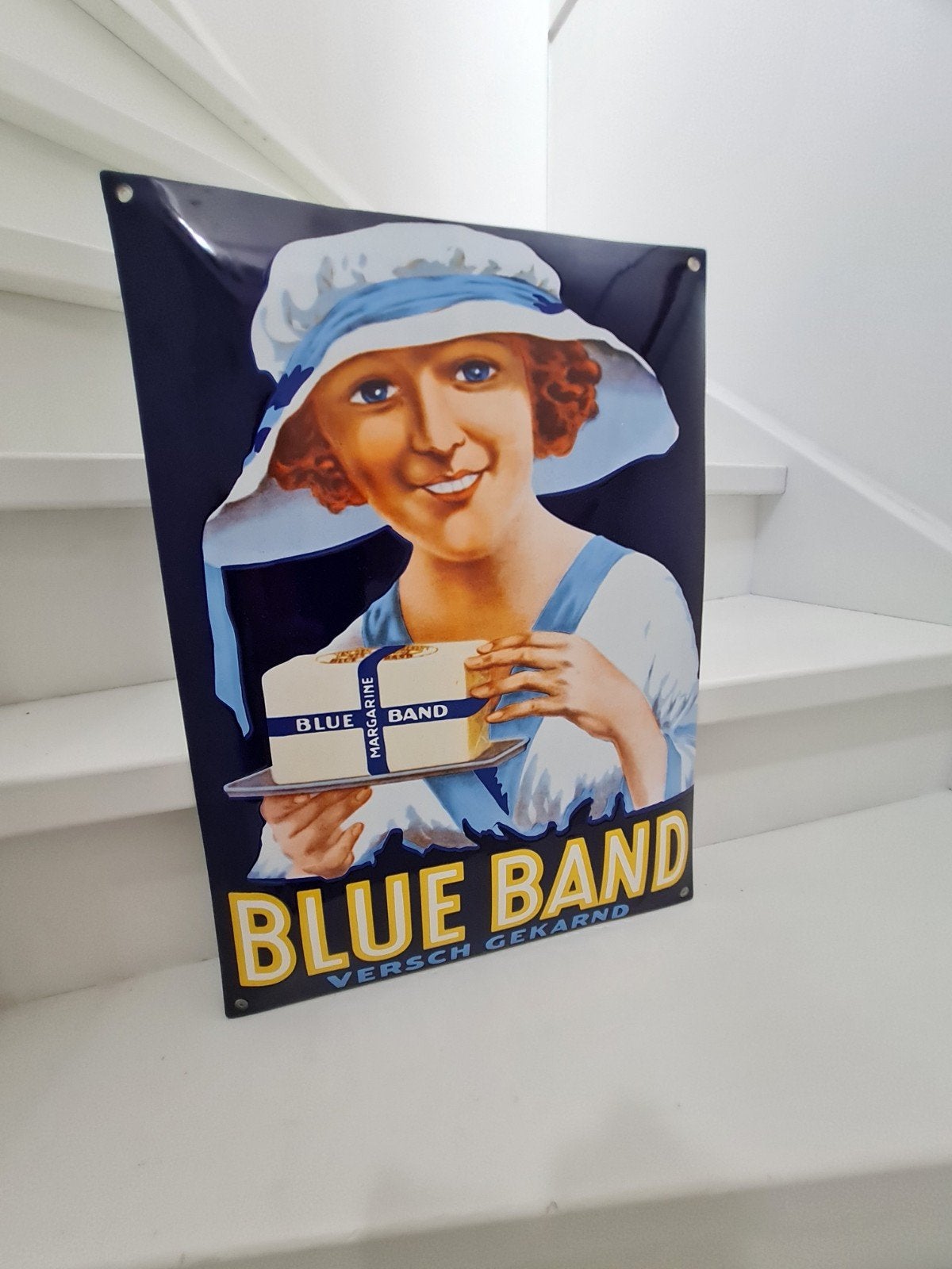 emaille bord blue band nieuw, Verzamelen, Merken en Reclamevoorwerpen, Ophalen of Verzenden, Nieuw, Reclamebord