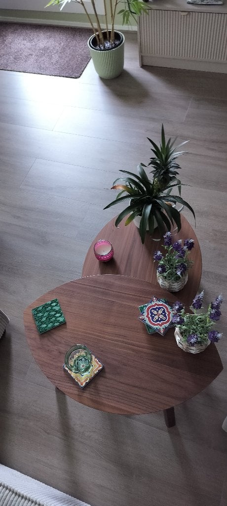 Bijzettafel Stockholm Ikea, Huis en Inrichting, Tafels | Bijzettafels, Nieuw, 55 tot 75 cm, Ovaal, Hout
