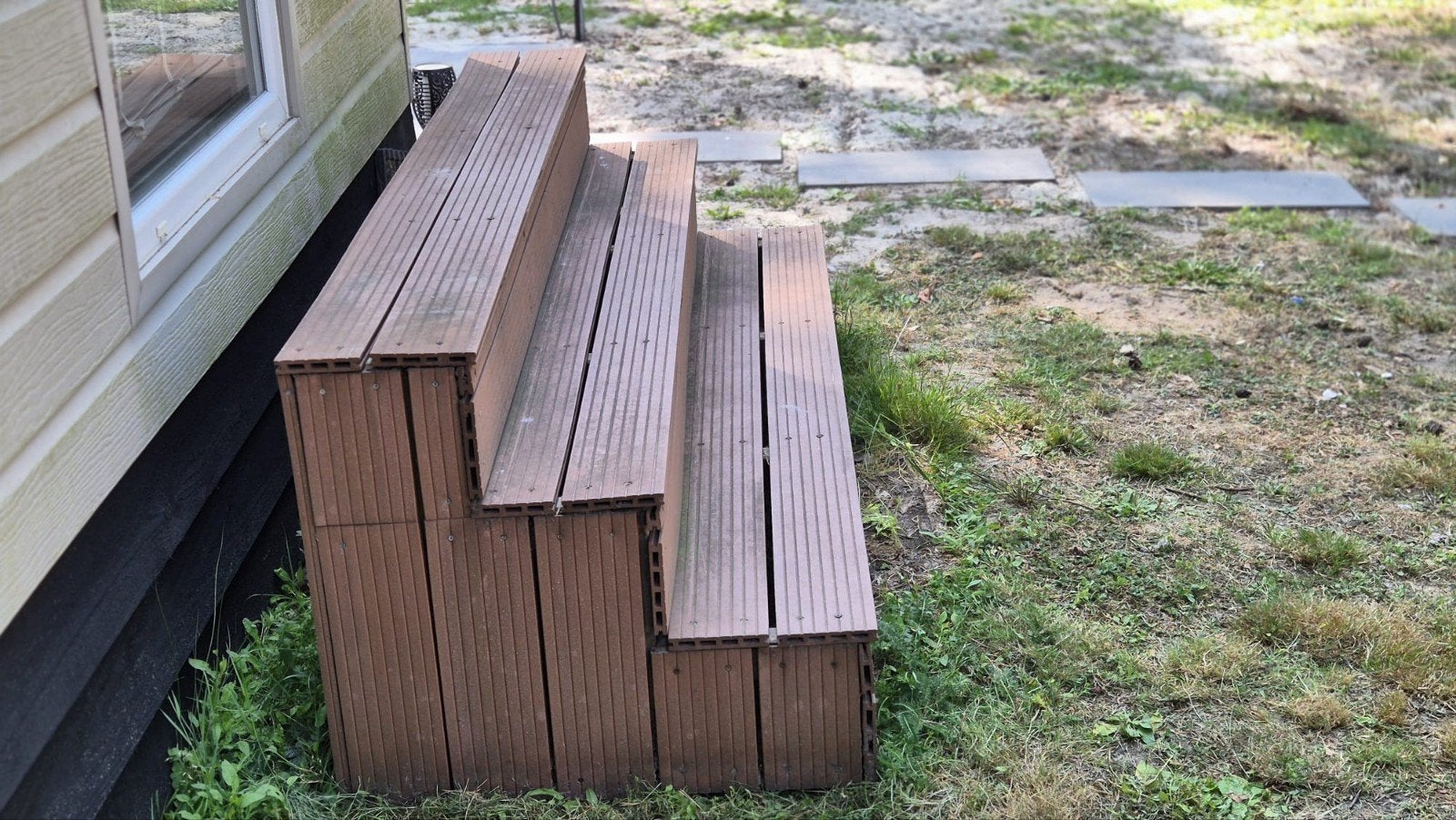 trap voor chalet, stacaravan, Ophalen, Gebruikt