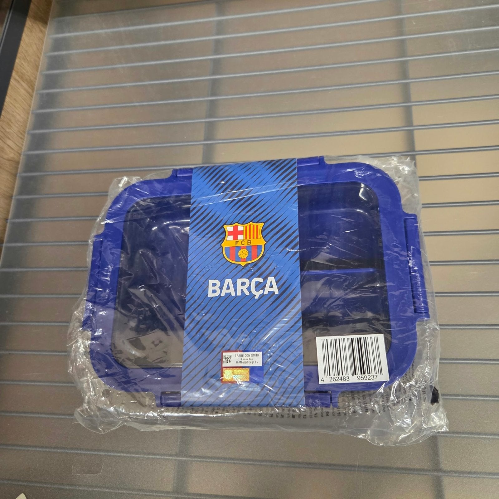 Orgineel FC Barcelona Broodtrommel - Nieuw in verpakking, Blauw, Kunststof, Nieuw, Ophalen of Verzenden
