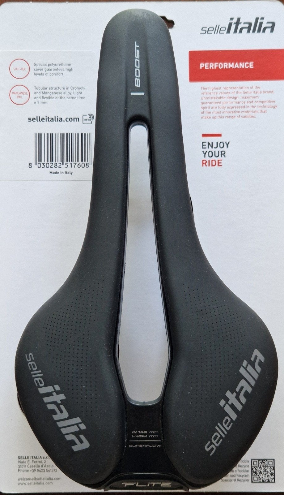 Selle Italia Flite Boost Zadel - Nieuw in verpakking, Ophalen of Verzenden, Zo goed als nieuw, Selle Italia, Zadel