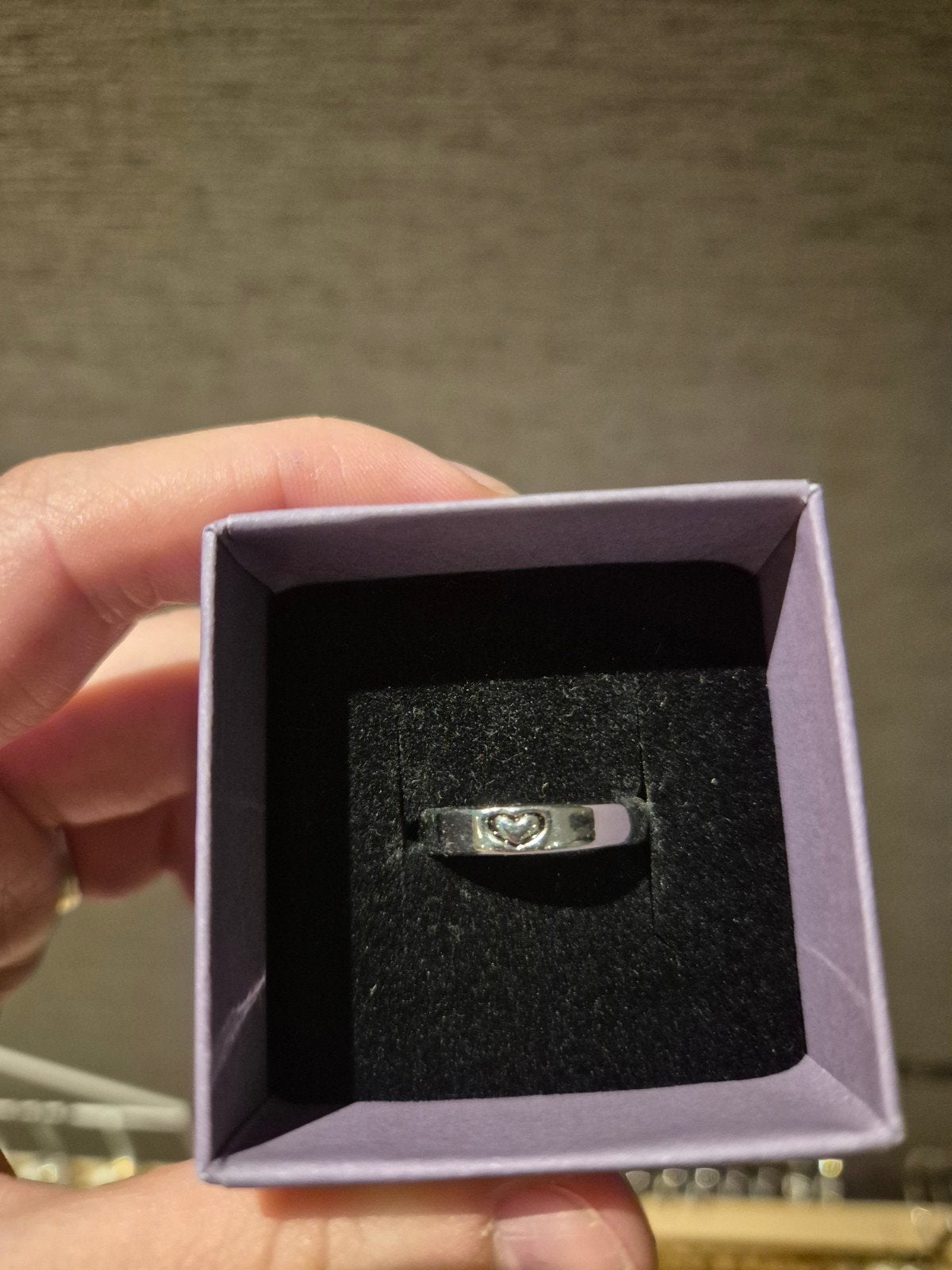 Zilveren ring met hartje, maat 17. 925, Nieuw, Ophalen of Verzenden, 17 tot 18, Dame